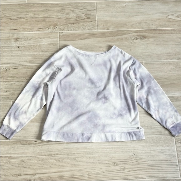 Splendid Tops - Splendid Purple Tie Dye Pullover Long Sleeve Shirt